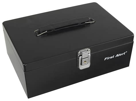 First Alert 3020f Black Steel Cash Box 